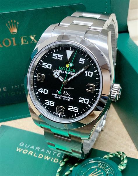 rolex feast box|Rolex Air King 40mm Black Dial on RubberB Box and Papers .